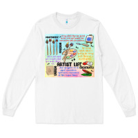 White artist life Long Sleeve Tee - MaliasSmallBusiness