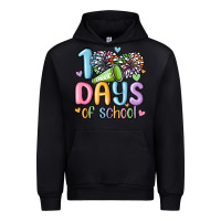 Black 100 days of school cheer Urban Hoodie - MaliasSmallBusiness