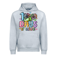 Heather Grey 100 days of school cheer Urban Hoodie - MaliasSmallBusiness