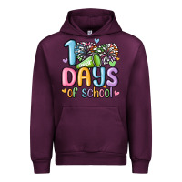 Mauve Wine 100 days of school cheer Urban Hoodie - MaliasSmallBusiness