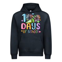 Navy 100 days of school cheer Urban Hoodie - MaliasSmallBusiness