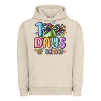 Pigment French Oak 100 days of school cheer Urban Hoodie - MaliasSmallBusiness