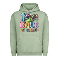 Pigment Oil Green 100 days of school cheer Urban Hoodie - MaliasSmallBusiness