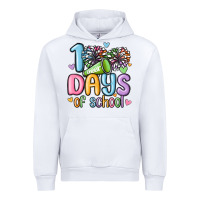 White 100 days of school cheer Urban Hoodie - MaliasSmallBusiness