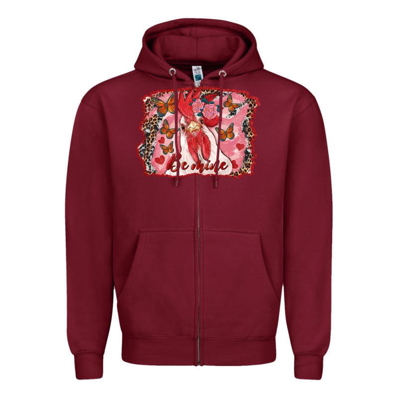 Be Mine Rooster Zipper Hoodie by RanaPortraitStore | Teevron
