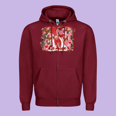 Zipper Hoodie Be Mine Rooster