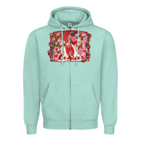 Seafoam Be Mine Rooster Zipper Hoodie - RanaPortraitStore