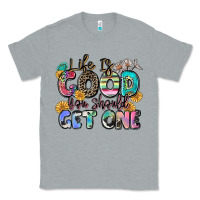 Heather Grey life is good you should get one Classic Tee - Zillion Design Studio