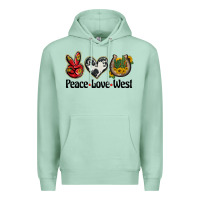 Seafoam peace love west Premium Hoodie - BarkalooDesign