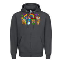 Smoke lgbtq coffee drinks Zipper Hoodie - texasbilliewilder