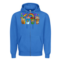 True Royal lgbtq coffee drinks Zipper Hoodie - texasbilliewilder