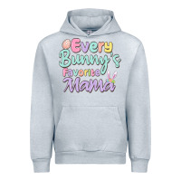 Heather Grey every bunny's favorite mama Urban Hoodie - MaliasSmallBusiness