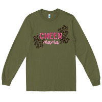 Army Green cheer mama Long Sleeve Tee - MaliasSmallBusiness