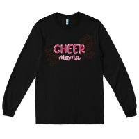 Black cheer mama Long Sleeve Tee - MaliasSmallBusiness