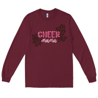 Burgundy cheer mama Long Sleeve Tee - MaliasSmallBusiness
