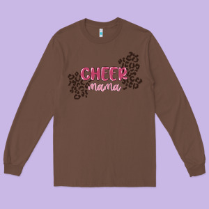 Cheer Mama Long Sleeve Tee Designed By Maliassmallbusiness