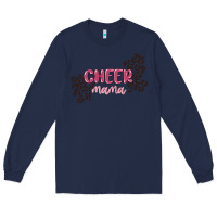 Navy cheer mama Long Sleeve Tee - MaliasSmallBusiness