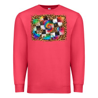 Cardinal race leopard and tie dye background Premium Sweatshirt - HRA Design Shop