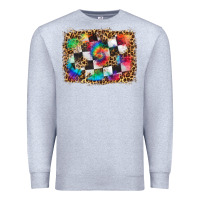 Race Leopard And Tie Dye Background Premium Sweatshirt | Teevron