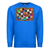 True Royal race leopard and tie dye background Premium Sweatshirt - HRA Design Shop