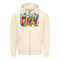 Sandshell its okay to say gay Zipper Hoodie - texasbilliewilder
