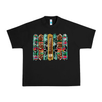 Black football serape cowhide turquoise glitter  brushstrokes Urban Heavy Tee - Artiststas