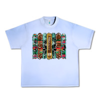 Grape Ice football serape cowhide turquoise glitter  brushstrokes Urban Heavy Tee - Artiststas
