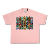 Salmon football serape cowhide turquoise glitter  brushstrokes Urban Heavy Tee - Artiststas