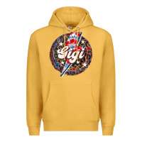 Mustard Western Gigi Patriotic Premium Hoodie - LillyAllenDesigns