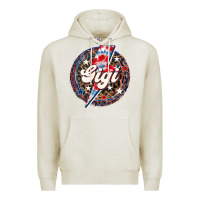 Oatmeal Heather Western Gigi Patriotic Premium Hoodie - LillyAllenDesigns