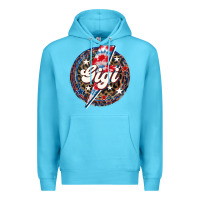 Ocean Blue Western Gigi Patriotic Premium Hoodie - LillyAllenDesigns