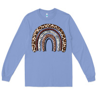 Colony Blue Cheetah rainbow Long Sleeve Tee - MaliasSmallBusiness
