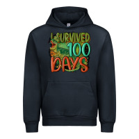 Navy i survived 100 days Urban Hoodie - MaliasSmallBusiness
