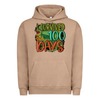 Pigment Burro i survived 100 days Urban Hoodie - MaliasSmallBusiness