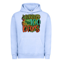 Pigment Grape Ice i survived 100 days Urban Hoodie - MaliasSmallBusiness
