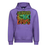 Tulip i survived 100 days Urban Hoodie - MaliasSmallBusiness