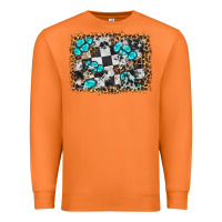 Carrot race leopard and gemstone background Premium Sweatshirt - HRA Design Shop