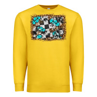 Race Leopard And Gemstone Background Premium Sweatshirt | Teevron