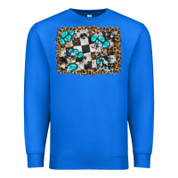 True Royal race leopard and gemstone background Premium Sweatshirt - HRA Design Shop