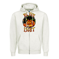 Oatmeal Heather Be the light Zipper Hoodie - RanaPortraitStore