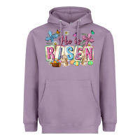 Lavender he is risen easter with flowers Heavyweight Hoodie - Neo Western