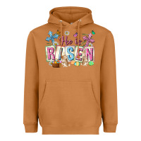 Meerkat he is risen easter with flowers Heavyweight Hoodie - Neo Western