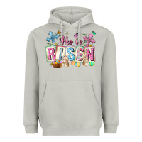 Moon Dust he is risen easter with flowers Heavyweight Hoodie - Neo Western