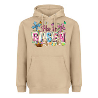 Mushroom he is risen easter with flowers Heavyweight Hoodie - Neo Western