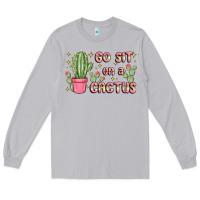 Moon Dust go sit on a cactus Long Sleeve Tee - MaliasSmallBusiness