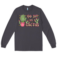 Smoke go sit on a cactus Long Sleeve Tee - MaliasSmallBusiness