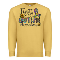 Antique Gold fight for autism awareness Premium Sweatshirt - CowhideDigitalArt
