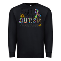 Black fight for autism awareness Premium Sweatshirt - CowhideDigitalArt