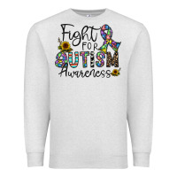 Oatmeal Heather fight for autism awareness Premium Sweatshirt - CowhideDigitalArt