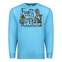Ocean Blue fight for autism awareness Premium Sweatshirt - CowhideDigitalArt